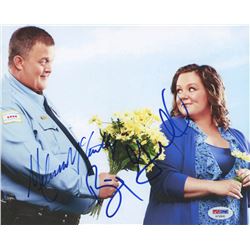 Melissa McCarthy  Billy Gardell Signed "Mike  Molly" 8x10 Photo (PSA COA)