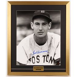 Ted Williams Signed Boston Red Sox 21x25 Custom Framed Photo Display (Williams COA)