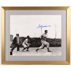 Ted Williams Signed 21x25 Custom Framed Photo Display (Williams COA  PSA Hologram)