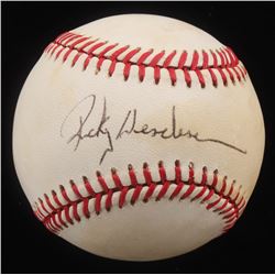 Rickey Henderson Signed OAL Baseball (Beckett COA)