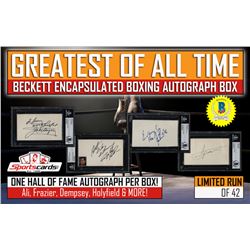 â€œGREATEST OF ALL TIMEâ€ â€“ Beckett Encapsulated BOXING Autograph Mystery Box
