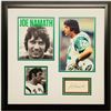 Image 1 : Joe Namath Signed New York Jets 19x19 Custom Framed Cut Display (JSA COA)
