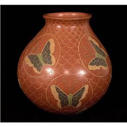 Fine Mata Ortiz Pot Signed Carlos Mora 8" D. 