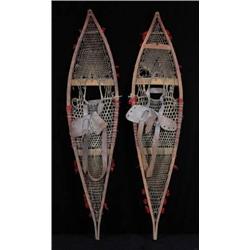 Pair of Snowshoes ca. 1900 with Old Trade Woo