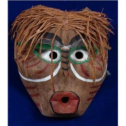 Salish Carved Mask by Kelly Peters Dance Rigg