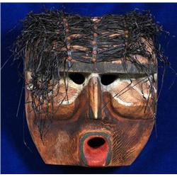Salish Carved Mask by Kelly Peters - Dance Ri
