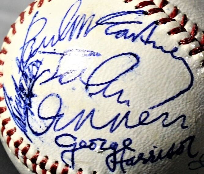 Beatles Signed Baseball Signed By Paul Mccartney John Lennon George Harrison And Ringo Starr Unf