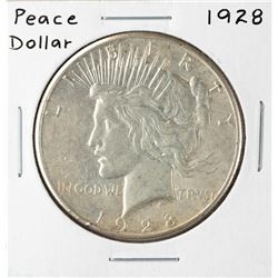 1928 $1 Peace Silver Dollar Coin