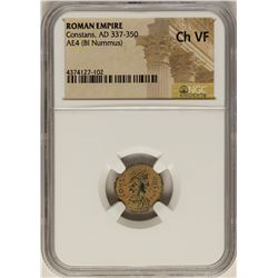 Constans, 337-350 AD Ancient Roman Empire Coin NGC Ch VF