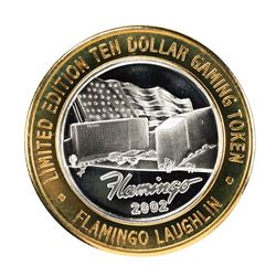 .999 Fine Silver Flamingo Laughlin, Nevada $10 Limited Edition Gaming Token