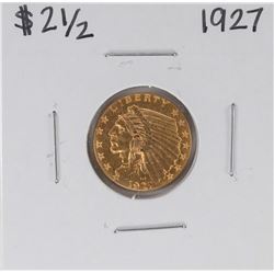 1927 $2 1/2 Indian Head Quarter Eagle Gold Coin