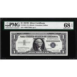 1935B $1 Silver Certificate Note Fr.1611 PMG Superb Gem Uncirculated 68EPQ