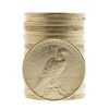 Image 2 : Roll of (20) Brilliant Uncirculated 1922 $1 Peace Silver Dollar Coins