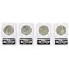 Image 2 : Lot of (4) 1923 $1 Peace Silver Dollar Coins NGC MS63