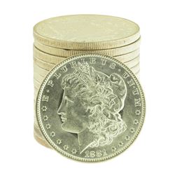 Lot of (15) Brilliant Uncirculated 1881-O $1 Morgan Silver Dollar Coins