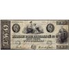 Image 1 : 1844 $2 Marine & Fire Insurance Co. Sinipee, Wisconsin Obsolete Note