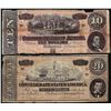 Image 1 : Lot of 1864 $10 & $20 Confederate States of America Notes