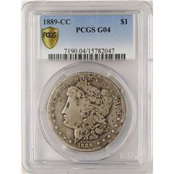 1889-CC $1 Morgan Silver Dollar Coin PCGS G04