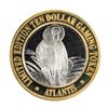 Image 1 : .999 Fine Silver Atlantis Casino & Resort Reno, NV $10 Limited Edition Gaming Token