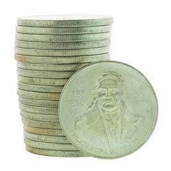 Roll of (20) Brilliant Uncirculated 1979 Mexico 100 Pesos Silver Coins