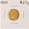 Image 1 : 1909 $2 1/2 Indian Head Quarter Eagle Gold Coin