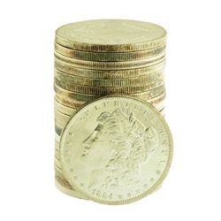 Roll of (20) Brilliant Uncirculated Mixed Date Pre-1921 $1 Morgan Silver Dollar Coins