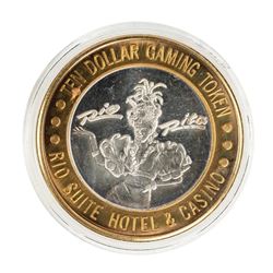 .999 Fine Silver Rio Las Vegas, Nevada $10 Limited Edition Gaming Token