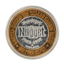 .999 Silver John Ascuagas Nugget Sparks, NV $10 Casino Gaming Token Limited Edition