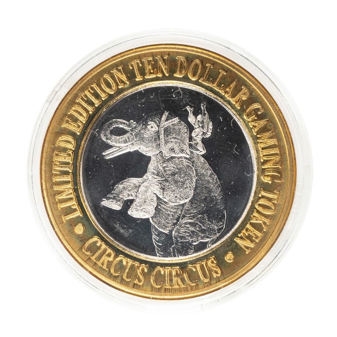 999 Fine Silver Circus Circus Reno Nevada 10 Limited Edition Gaming 999 Fine Silver Circus Circus Reno Nevada 10 Limited Edition Gaming