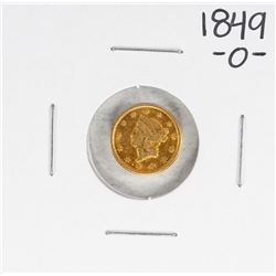 1849-O Type 1 $1 Liberty Head Gold Dollar Coin