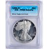 Image 1 : 1995-W $1 American Silver Eagle Proof Coin ICG PR60 Details