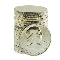 Roll of (20) Brilliant Uncirculated 1956 Franklin Half Dollar Coins