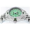 Image 6 : Rolex Ladies Stainless Steel Green Stamp Diamond & Emerald Datejust Wristwatch