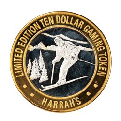 .999 Fine Silver Harrah's Casino Reno, Nevada $10 Limited Edition Gaming Token