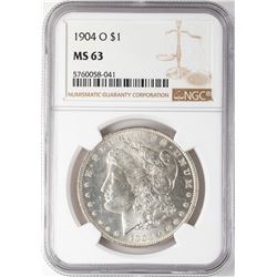 1904-O $1 Morgan Silver Dollar Coin NGC MS63