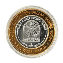 .999 Silver Slots A Fun Casino Las Vegas, NV $10 Limited Edition Casino Gaming Token
