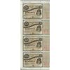 Image 1 : Uncut Sheet of (4) State of Louisiana Baby Bond Obsolete Notes
