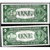 Image 2 : Lot of 1935A $1 Hawaii & North Africa WWII Emergency Issue Silver Certificate Notes