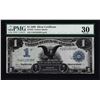 Image 1 : 1899 $1 Black Eagle Silver Certificate Note Fr.233 PMG Very Fine 30