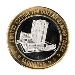 .999 Fine Silver Eldorado Reno, Nevada $10 Limited Edition Gaming Token