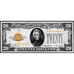 1928 $20 Gold Certificate Note