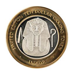 .999 Fine Silver Luxor Las Vegas, Nevada $10 Limited Edition Gaming Token