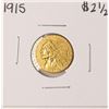 Image 1 : 1915 $2 1/2 Indian Head Quarter Eagle Gold Coin