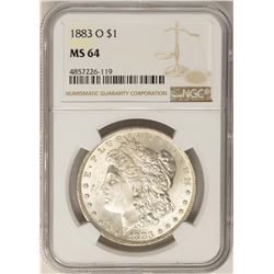 1883-O $1 Morgan Silver Dollar Coin NGC MS64