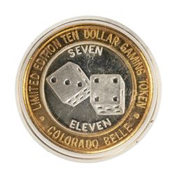 .999 Silver Colorado Belle Laughlin, Nevada $10 Casino Limited Edition Gaming Token