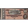Image 1 : 1864 $10 Confederate States of America Note