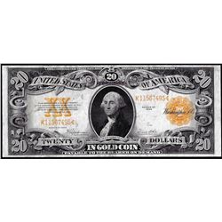 1922 $20 Gold Certificate Note