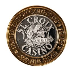 .999 Fine Silver St. Croix Casino Turtle Lake $10 Limited Edition Gaming Token