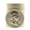 Image 1 : Roll of (20) Brilliant Uncirculated 1954 Franklin Half Dollar Coins
