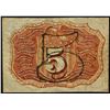 Image 2 : March 3, 1863 Second Issue Five Cent Fractional Currency Note